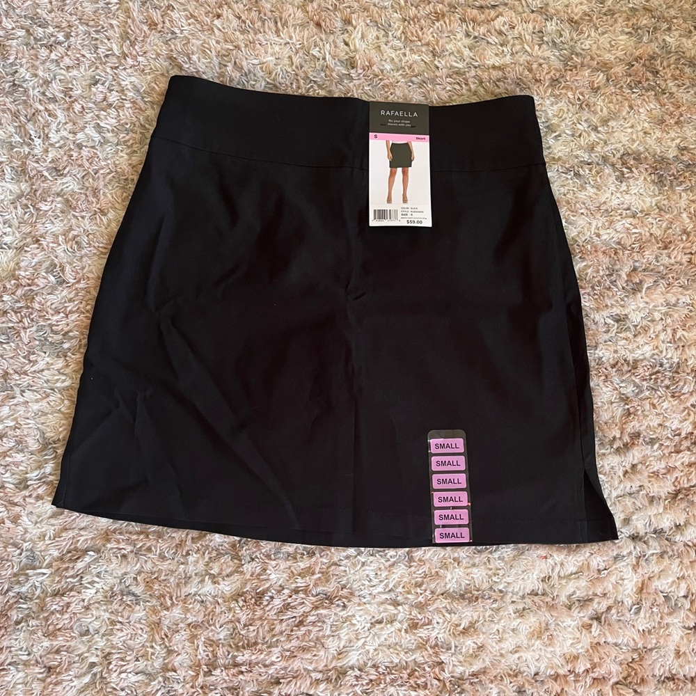 Rafaella Womens Skort Pull On Size S Black